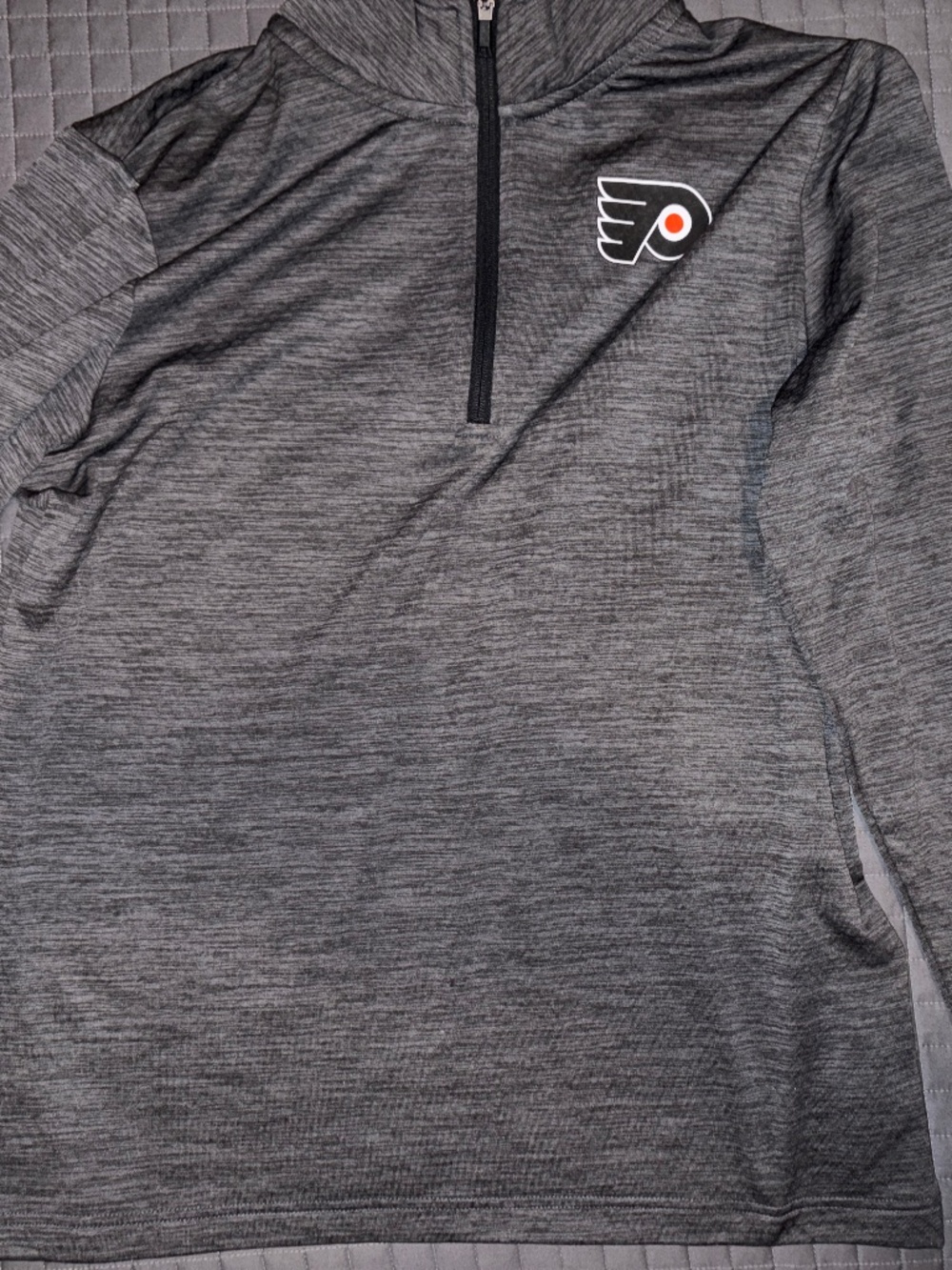 Philadelphia Flyers Men's Large Fanatics Authentic Pro Quarter-Zip Pullover NHL